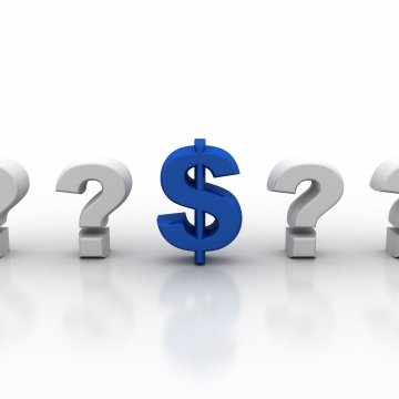 efax online fax service price question marks and blue dollar sign 